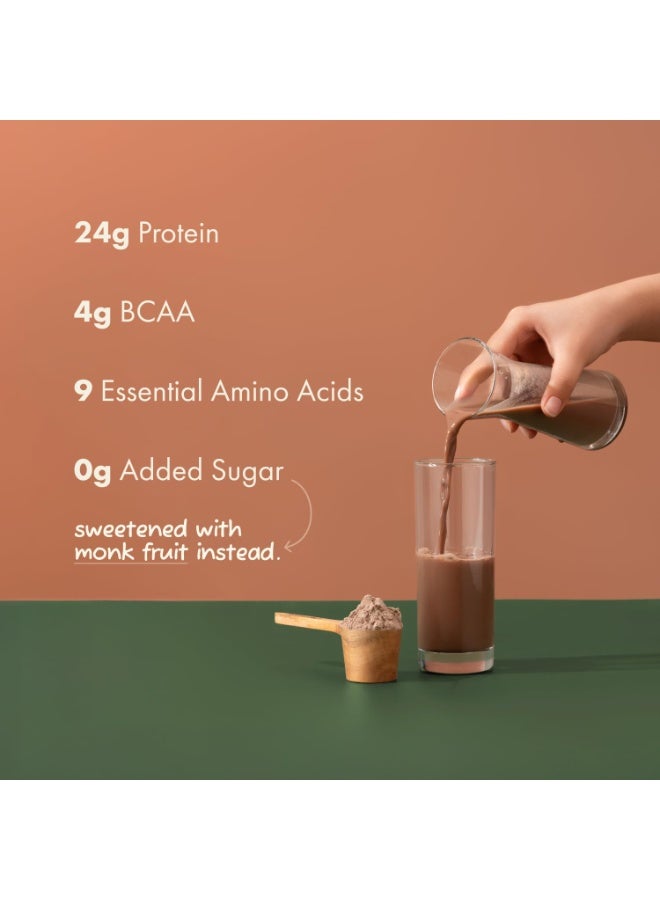 Cosmix No-Nonsense Plant Protein | 24 Protein/Serve, 500g Pouch | Indonesian Cacao (Chocolate) | Plant Based Protein, Pea & Rice Isolate | Clean, Easy to Digest | All Essential Amino Acids - Image 4